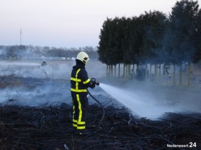 Kleine brand Meibergweg in Nederweert