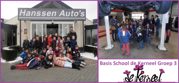 Basisschool De kerneel bezoekt Hanssen Auto