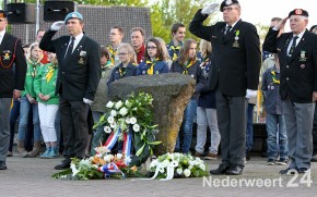 Dodenherdenking 4 mei 2013 Raadhuisplein Nederweert