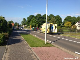 Fietser ten val op de Klaarstraat