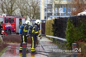 Vuurwerk brandje Van Halenstraat Weert