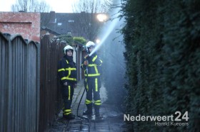 Brand Frederik Hendrikstraat Weert, coniferenhaag