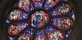 glas en lood raam kerk ospel