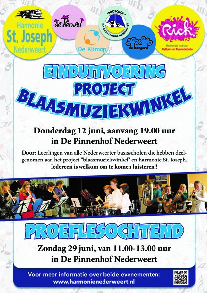 Einduitvoering blaasmuziekwinkel