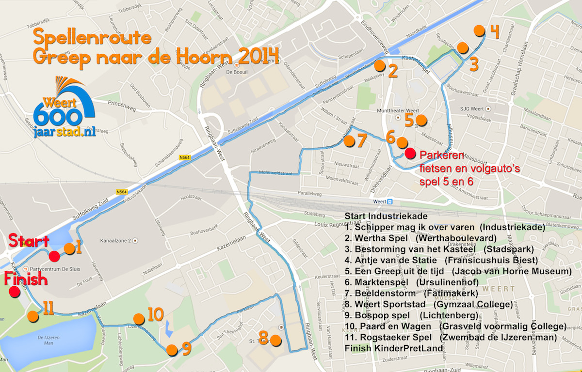 Route Greep naar de Hoorn 2014