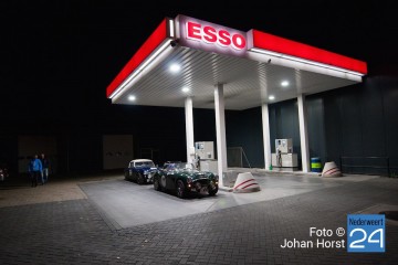 Healy rijders bij tankstation Roost in Nederweert