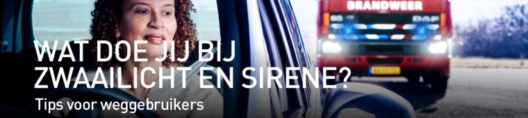 wat doe jij bij zwaailicht en sirene in de auto