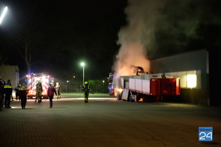 Brand Suffolkweg Weert Harm Fonteyn transport