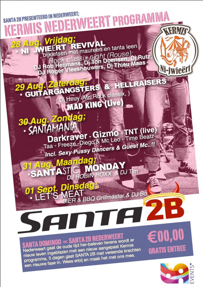 poster Santa2B kermis 2015