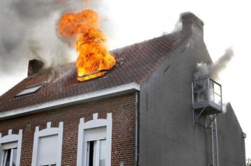 brand in huis