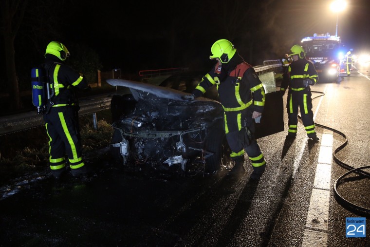 Autobrand A2 bij Grathem