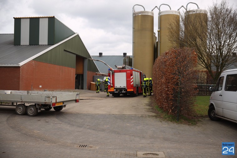 Brand bij varkensbedrijf Ospel