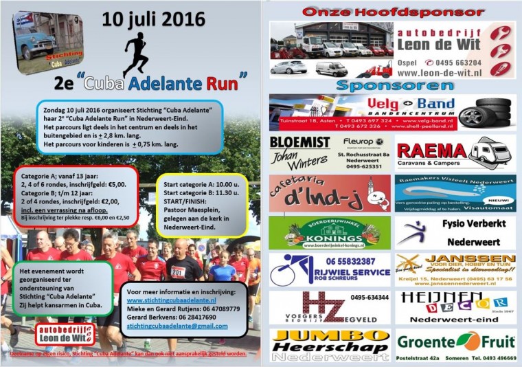 Cuba Adelante Run in Nederweert-Eind