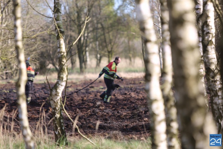 Brand Budel-dorpplein heide brand