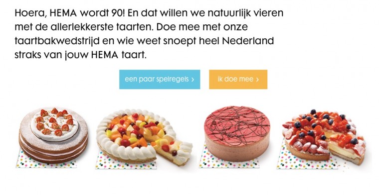 Hema taart wedstrijd