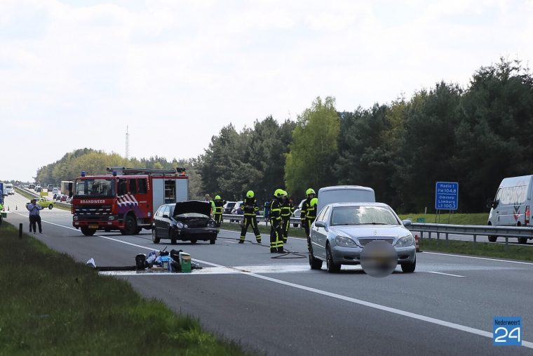 Kop-staartbotsing op A2 (2)