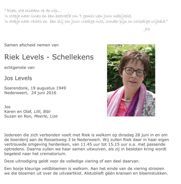 Riek Levels - Schellekens 2