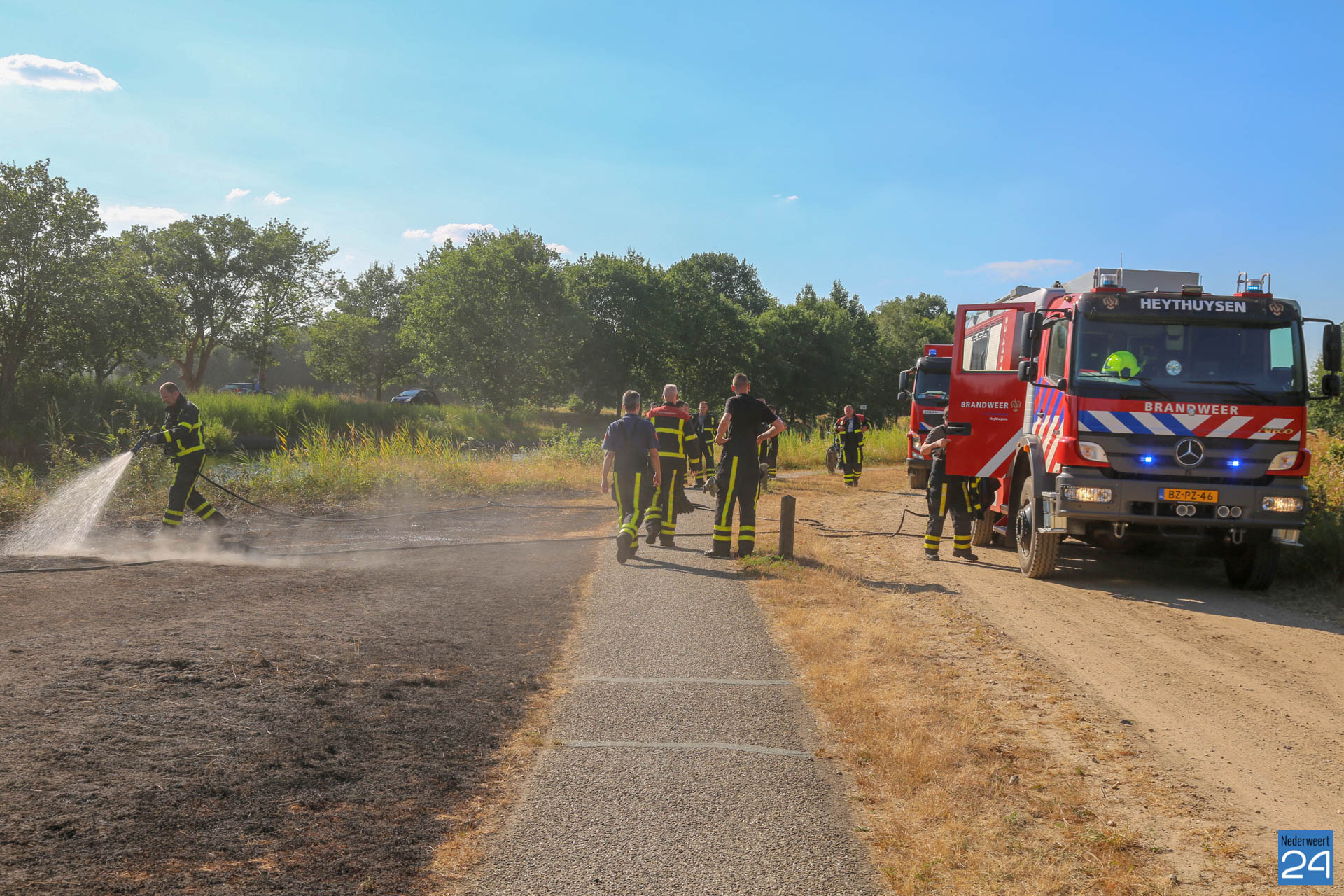 Wegwerp BBQ zorgt voor brand in Nederweert-Eind - Nederweert24