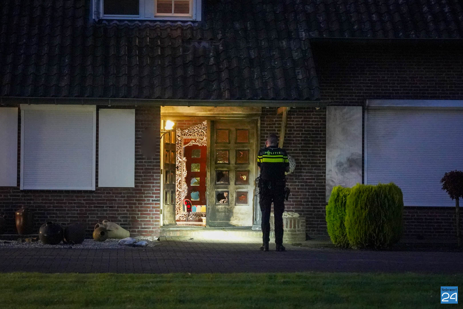 Explosie Vernielt Voordeur Bij Woning Aan Ommelpad In Ospel - Nederweert24