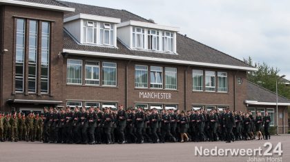 Vanmiddag was het feest op de van Horne kazerne tijdens de ‘Passing out’ op de Koninklijke Militaire School in Weert.