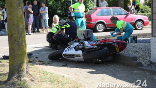 Motor auto ongeval met Sjoerd Janssen Weert