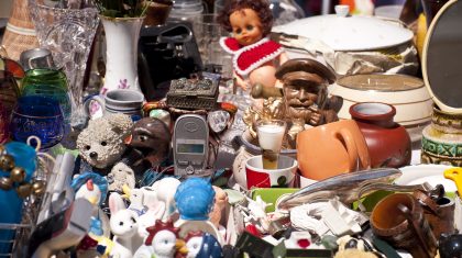 scene on a flea market