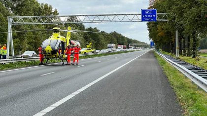 Ernstig-ongeval-A2-bij-Hunsel-Motorrijder-gewond-1