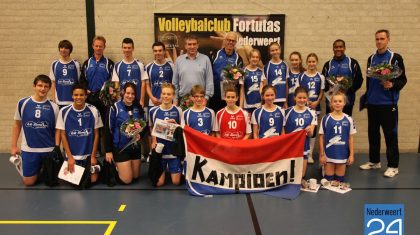 Huldiging kampioenen VC Fortutas