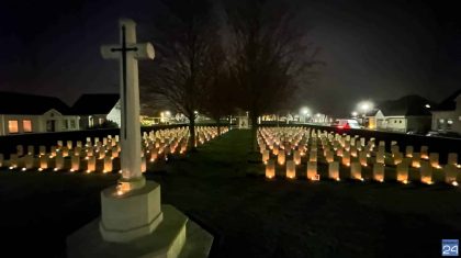 Lichtjes op Oorlogsgraven Nederweert 2022