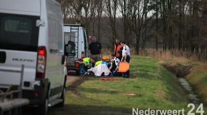 Man van aanhangwagen gevallen aan de Vetpeelweg in Weert