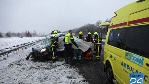 Ongeval Kelpen-Oler A2 bij tankstation