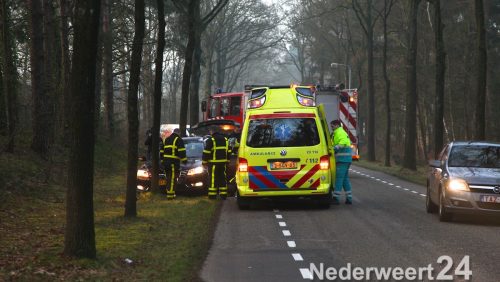 Auto tegen boom Diesterbaan Weert