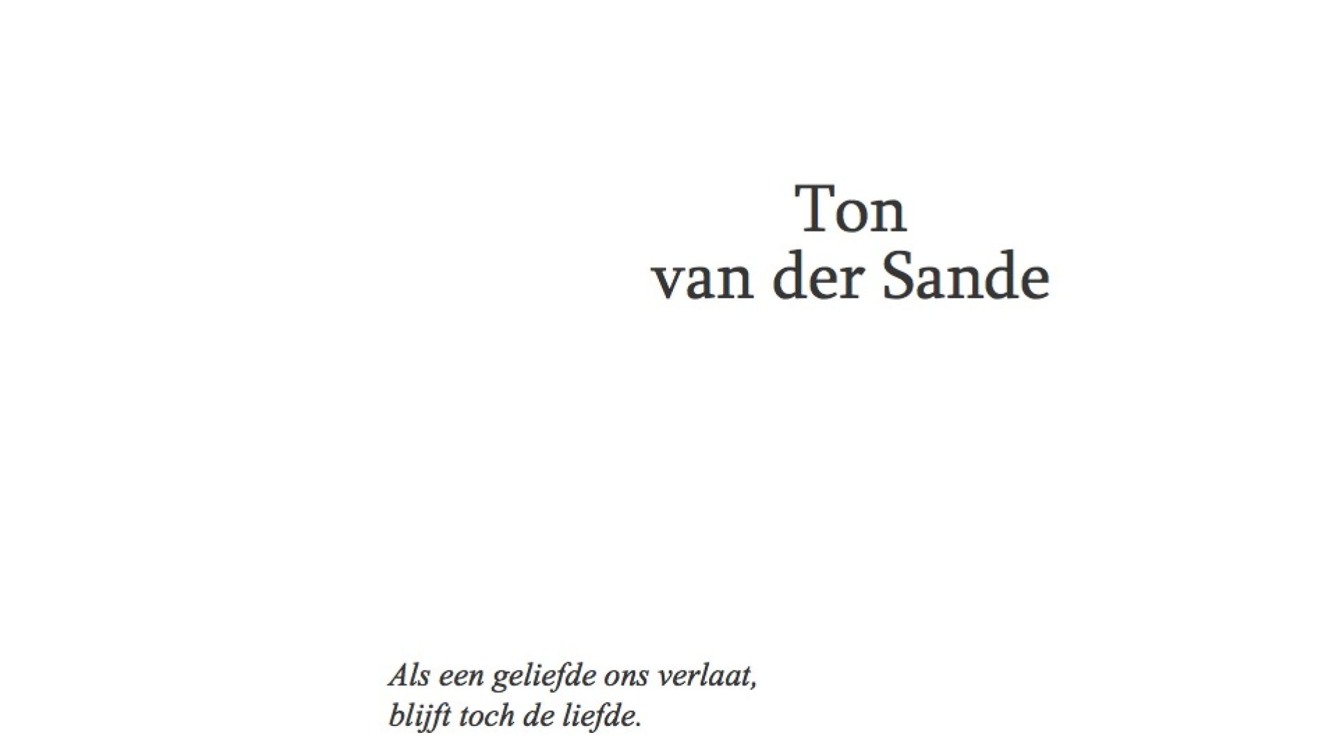 Rouwadvertentie-Ton-van-der-Sande