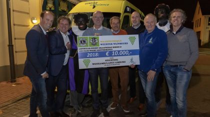 Wensambulance-cheque-sinterklaas