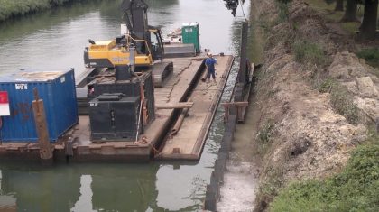 Zuid-Willemsvaart-in-Nederweert-krijgt-nieuwe-damwand